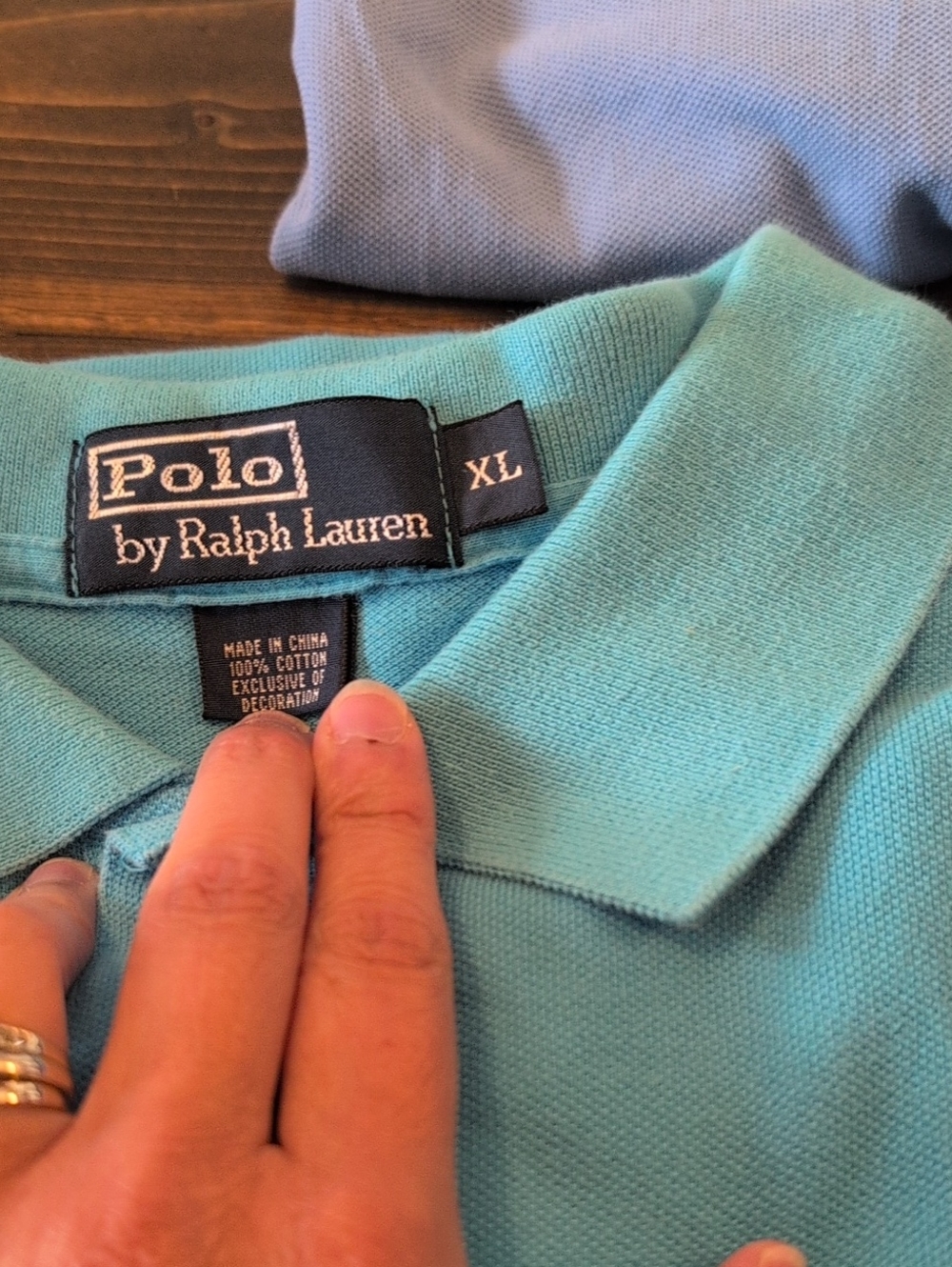Polo by Ralph Lauren Trio of Men's Polo Shirts in Light Blue, Teal & Royal Blue - Picture 5 of 7